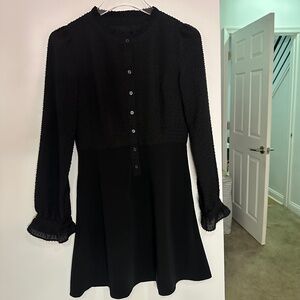 Loft Black Long Sleeve Dress
